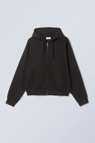 Sudadera con capucha y cremallera de corte recto con estampados – Asxll Sudadera con capucha y cremallera de corte recto con estampados – Asxll