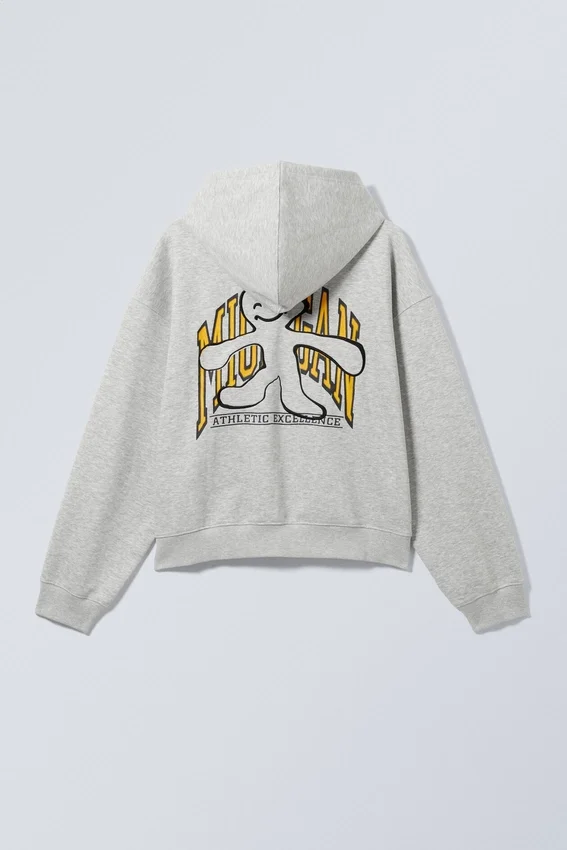 Sudadera con capucha y cremallera de corte recto con estampados – Athletic Excel Man Sudadera con capucha y cremallera de corte recto con estampados – Athletic Excel Man