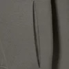 Sudadera con capucha y cremallera de corte recto – Gris polvoriento Sudadera con capucha y cremallera de corte recto – Gris polvoriento