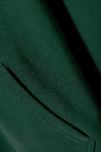 Sudadera con capucha y cremallera de corte recto y con estampados – Verde oscuro con estampados variados Sudadera con capucha y cremallera de corte recto y con estampados – Verde oscuro con estampados variados