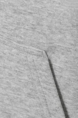 Sudadera con capucha y cremallera de corte recto y peso medio – Gris claro jaspeado Sudadera con capucha y cremallera de corte recto y peso medio – Gris claro jaspeado