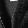 Sudadera con capucha y cremallera de punto de corte recto – Gris oscuro Sudadera con capucha y cremallera de punto de corte recto – Gris oscuro