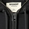 Sudadera con capucha y cremallera estándar de doble capa – Negro Sudadera con capucha y cremallera estándar de doble capa – Negro