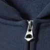 Sudadera con capucha y cremallera oversize de peso grueso – Azul marino Sudadera con capucha y cremallera oversize de peso grueso – Azul marino