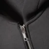 Sudadera con capucha y cremallera oversize – Gris oscuro Sudadera con capucha y cremallera oversize – Gris oscuro
