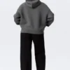 Sudadera con capucha y cremallera oversize – Gris oscuro Sudadera con capucha y cremallera oversize – Gris oscuro