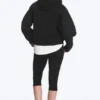 Sudadera con capucha y cremallera oversize – Negro Sudadera con capucha y cremallera oversize – Negro