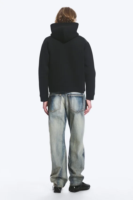 Sudadera con capucha y cremallera Scuba – Negro Sudadera con capucha y cremallera Scuba – Negro