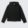 Sudadera con capucha y cremallera Scuba – Negro Sudadera con capucha y cremallera Scuba – Negro