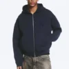 Sudadera con capucha y cremallera Simon Con estampados Scuba – Azul oscuro – Tristar Sudadera con capucha y cremallera Simon Con estampados Scuba – Azul oscuro – Tristar