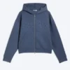 Sudadera con capucha y cremallera Simon Graphic Scuba – Azul oscuro – Relieve Sudadera con capucha y cremallera Simon Graphic Scuba – Azul oscuro – Relieve