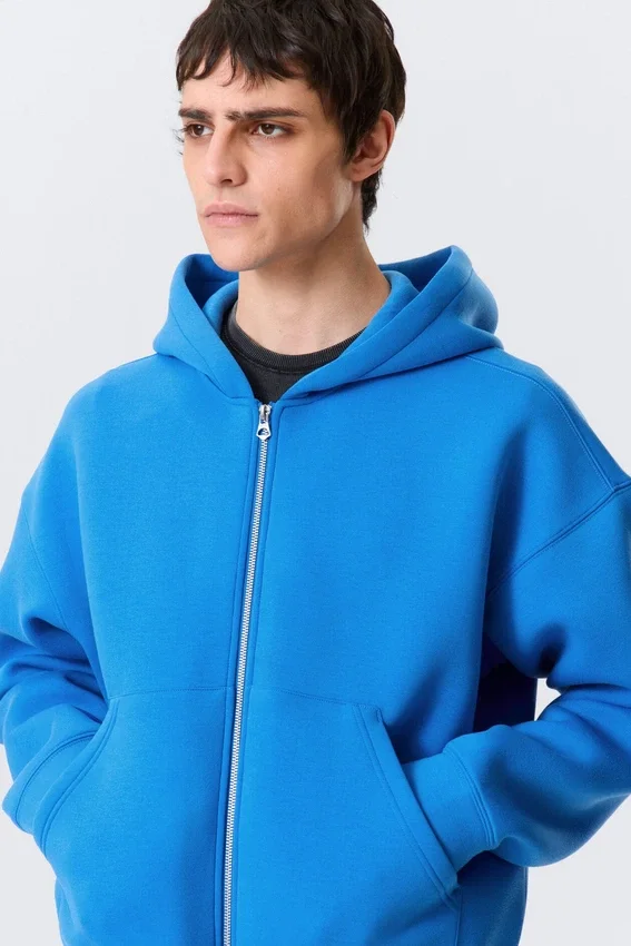 Sudadera con capucha y cremallera Simon Scuba – Azul brillante Sudadera con capucha y cremallera Simon Scuba – Azul brillante