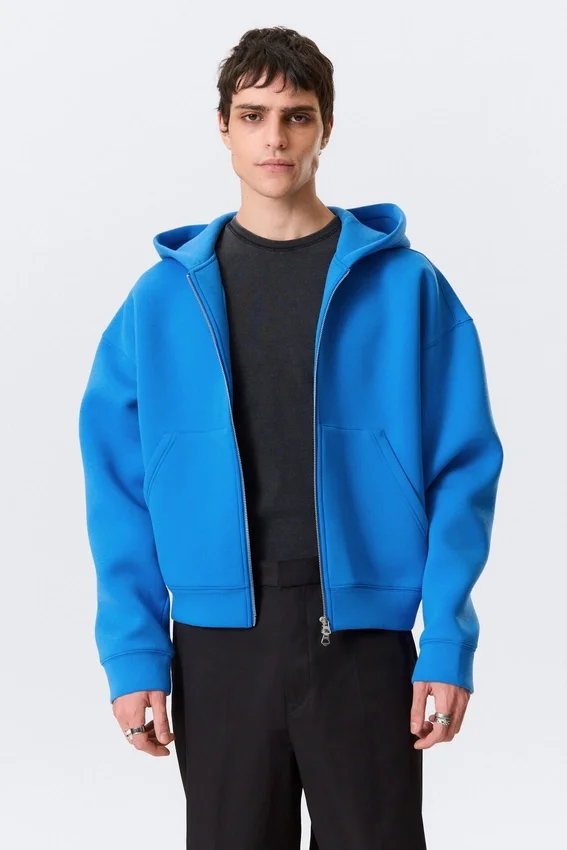 Sudadera con capucha y cremallera Simon Scuba – Azul brillante Sudadera con capucha y cremallera Simon Scuba – Azul brillante