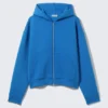 Sudadera con capucha y cremallera Simon Scuba – Azul brillante Sudadera con capucha y cremallera Simon Scuba – Azul brillante