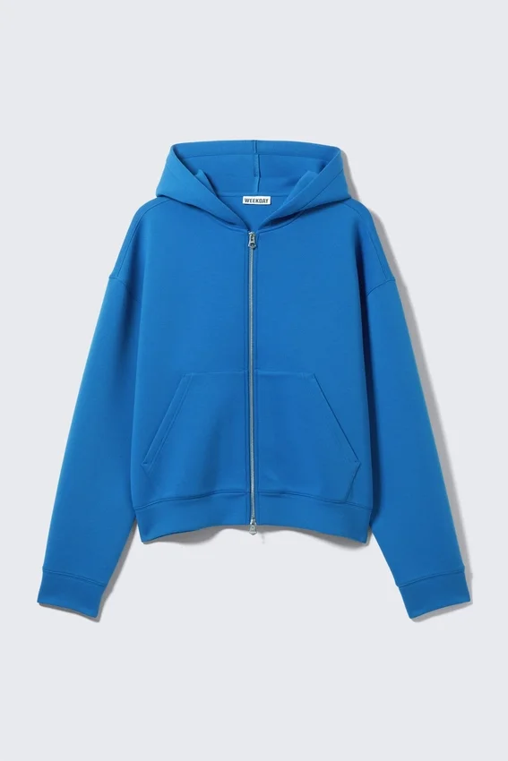 Sudadera con capucha y cremallera Simon Scuba – Azul brillante Sudadera con capucha y cremallera Simon Scuba – Azul brillante