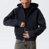 Sudadera con capucha y cremallera Simon Scuba – Azul oscuro Sudadera con capucha y cremallera Simon Scuba – Azul oscuro