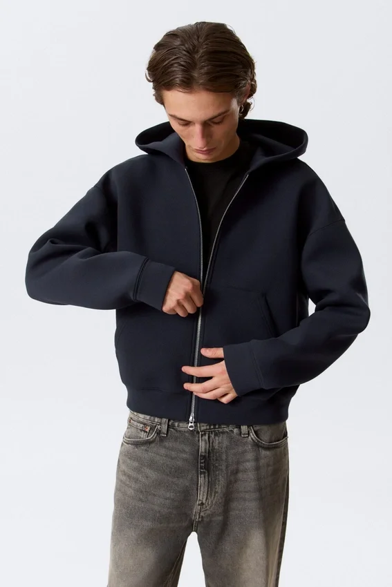 Sudadera con capucha y cremallera Simon Scuba – Azul oscuro Sudadera con capucha y cremallera Simon Scuba – Azul oscuro