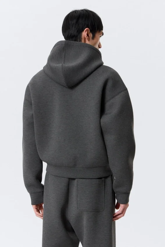Sudadera con capucha y cremallera Simon Scuba – Gris oscuro jaspeado Sudadera con capucha y cremallera Simon Scuba – Gris oscuro jaspeado
