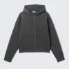 Sudadera con capucha y cremallera Simon Scuba – Gris oscuro jaspeado Sudadera con capucha y cremallera Simon Scuba – Gris oscuro jaspeado