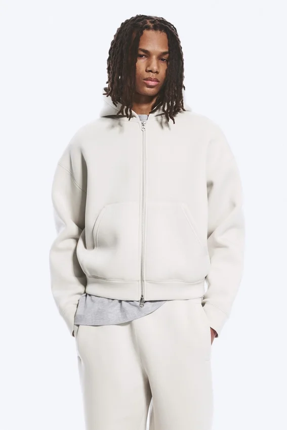 Sudadera con capucha y cremallera Simon Scuba – Light Dusty Mole Sudadera con capucha y cremallera Simon Scuba – Light Dusty Mole