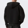 Sudadera con capucha y cremallera Simon Scuba – Negro