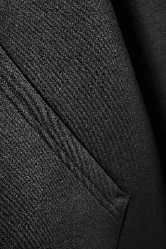 Sudadera con capucha y cremallera Simon Washed Scuba – Negro descolorido Sudadera con capucha y cremallera Simon Washed Scuba – Negro descolorido