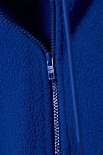 Sudadera con capucha y media cremallera – Azul brillante