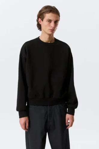 Sudadera de corte holgado – Negro