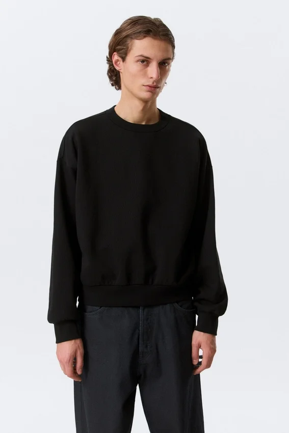Sudadera de corte holgado – Negro Sudadera de corte holgado – Negro