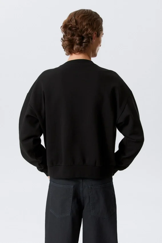 Sudadera de corte holgado – Negro Sudadera de corte holgado – Negro