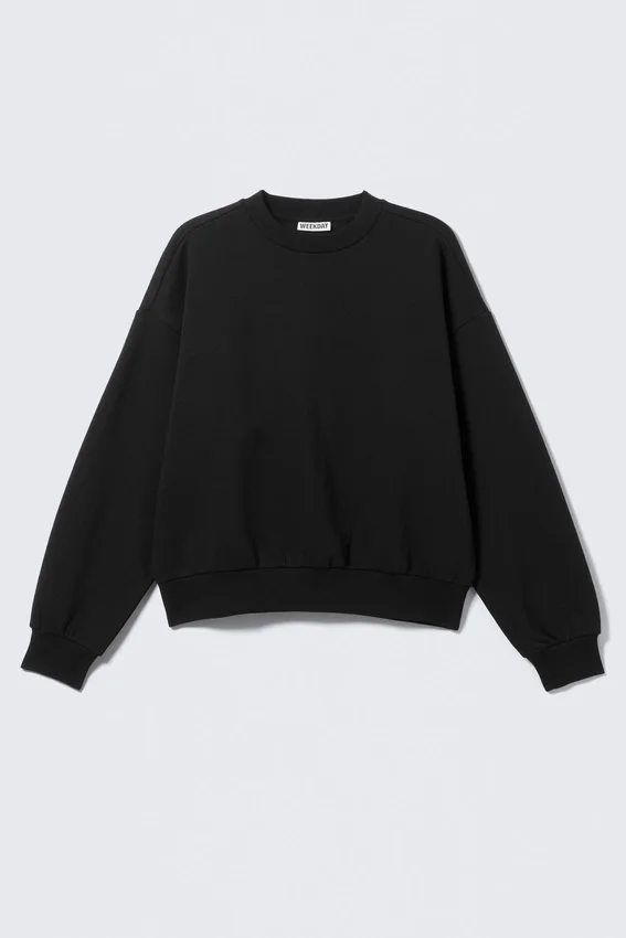 Sudadera de corte holgado – Negro Sudadera de corte holgado – Negro