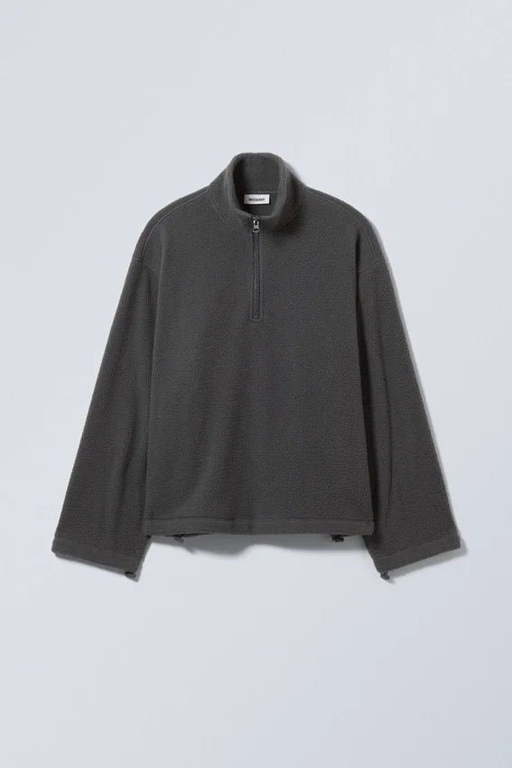 Sudadera de felpa oversize Cora – Gris oscuro Sudadera de felpa oversize Cora – Gris oscuro