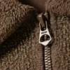 Sudadera de forro polar con media cremallera y corte recto – Marrón oscuro lavado Sudadera de forro polar con media cremallera y corte recto – Marrón oscuro lavado