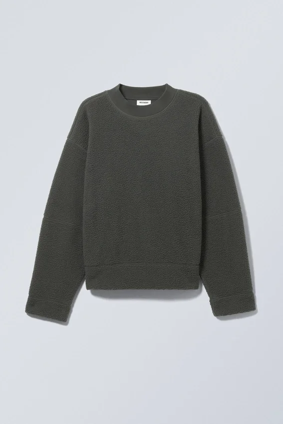 Sudadera de forro polar – Gris oscuro Sudadera de forro polar – Gris oscuro