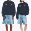 Sudadera de fútbol de corte recto de Toffs – Azul oscuro Sudadera de fútbol de corte recto de Toffs – Azul oscuro