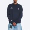 Sudadera de fútbol de corte recto de Toffs – Azul oscuro Sudadera de fútbol de corte recto de Toffs – Azul oscuro