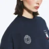 Sudadera de fútbol de corte recto de Toffs – Azul oscuro Sudadera de fútbol de corte recto de Toffs – Azul oscuro