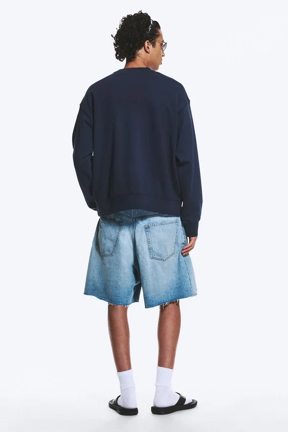 Sudadera de fútbol de corte recto de Toffs – Azul oscuro Sudadera de fútbol de corte recto de Toffs – Azul oscuro