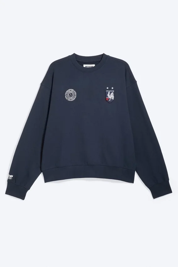 Sudadera de fútbol de corte recto de Toffs – Azul oscuro Sudadera de fútbol de corte recto de Toffs – Azul oscuro
