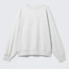 Sudadera de rizo holgada – Gris jaspeado Sudadera de rizo holgada – Gris jaspeado