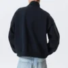 Sudadera holgada con media cremallera – Azul marino oscuro Sudadera holgada con media cremallera – Azul marino oscuro