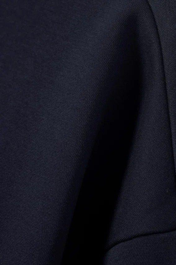 Sudadera holgada con media cremallera – Azul marino oscuro Sudadera holgada con media cremallera – Azul marino oscuro