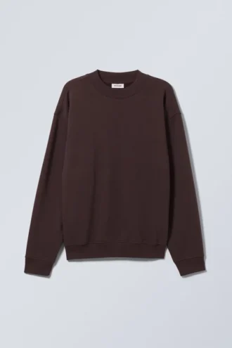 Sudadera holgada de peso grueso – Morado oscuro