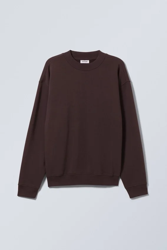Sudadera holgada de peso grueso – Morado oscuro Sudadera holgada de peso grueso – Morado oscuro