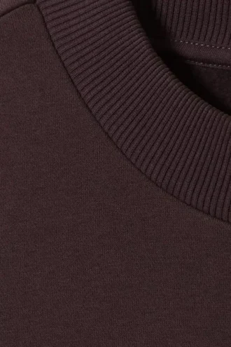 Sudadera holgada de peso grueso – Morado oscuro