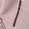 Sudadera polo holgada con media cremallera – Rosa empolvado claro Sudadera polo holgada con media cremallera – Rosa empolvado claro