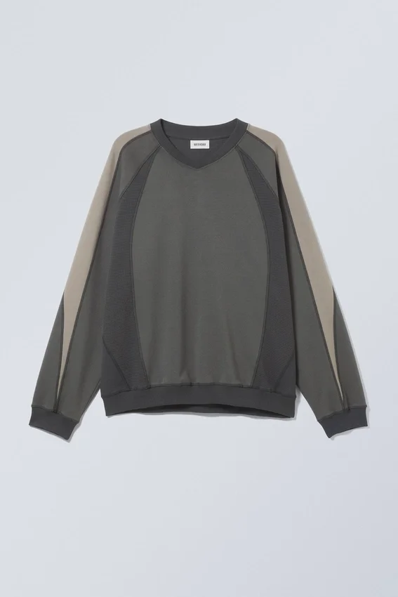 Sudadera Scott con bloques de color – Gris oscuro Sudadera Scott con bloques de color – Gris oscuro