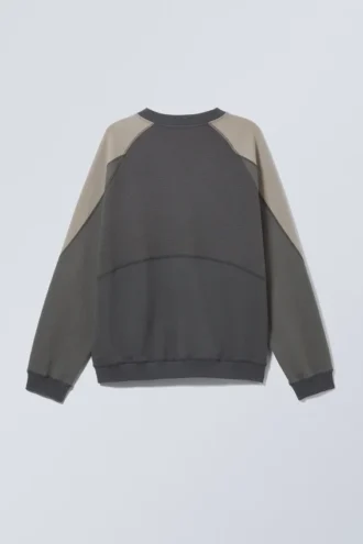 Sudadera Scott con bloques de color – Gris oscuro