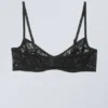 Sujetador con aros Lucy Lace – Negro