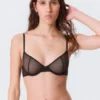 Sujetador de malla con aros – Negro Sujetador de malla con aros – Negro